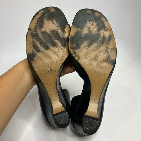 Loft black & cream leather bow pumps size 8.5 - Picture 5 of 7